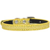 1.0 x 25cm Glitter Diamond Cat Neck Collar Decorative Supplies, Color: No Diamond Golden