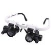 9892H-1 8x / 15x / 23x 2LED Head-mounted Magnifier Watch Repair