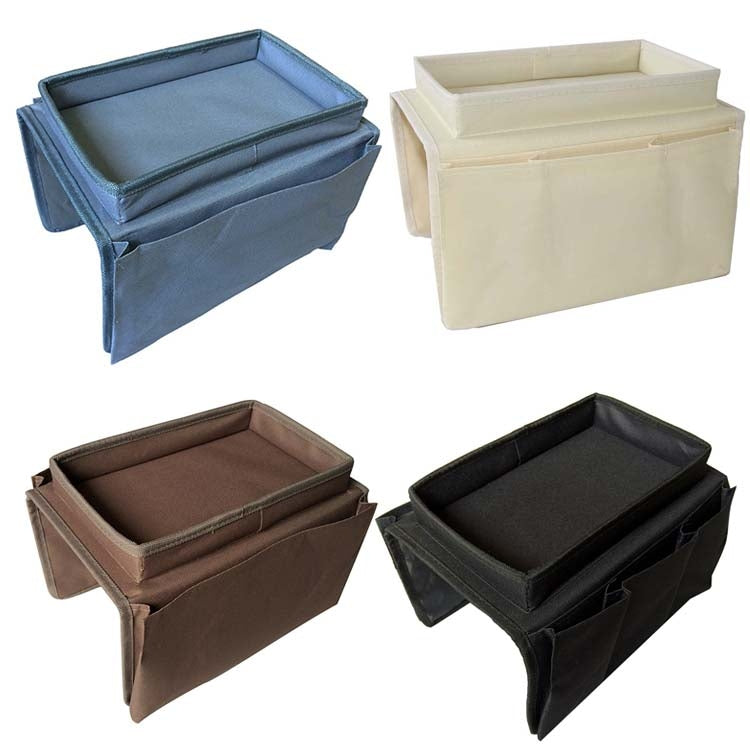 SF001 Oxford Cloth Sofa Armrest Hang Bag Household Storage Bag, Oxford Cloth Beige, Oxford Cloth Black, Oxford Cloth Coffee