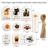 2 Sets Halloween Hangtag Gift Bag Candy Box Decorative Hangtag,Spec:, 50 Hangtags+50pcs Hemp Rope, 50 Hangtags+50pcs Cotton Rope