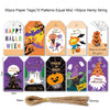 2 Sets Halloween Hangtag Gift Bag Candy Box Decorative Hangtag,Spec:, 50 Hangtags+50pcs Cotton Rope, 50 Hangtags+50pcs Hemp Rope