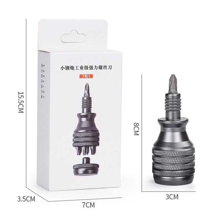 S2 Screwdriver Titanium Palm Aluminum Screwdriver, 7 In 1