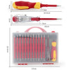 VDE Insulated Handle Electrician Screwdriver Set Home Maintenance Tools, 26 In 1
