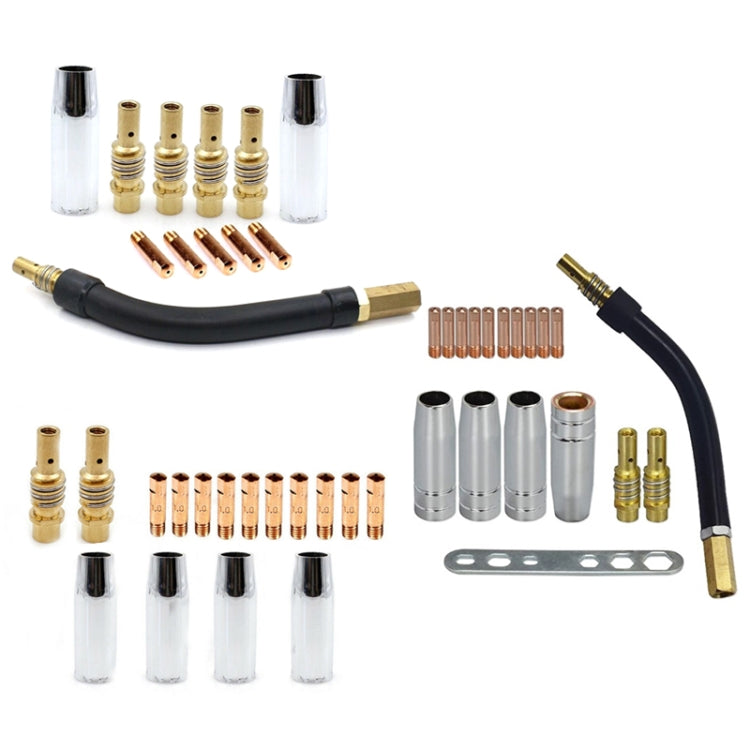 Welding Needle Point Vover Nozzle Kit Gas Shielded Welding Conductive Nozzle, 12 PCS / Set, 16 PCS / Set, 18 PCS / Set