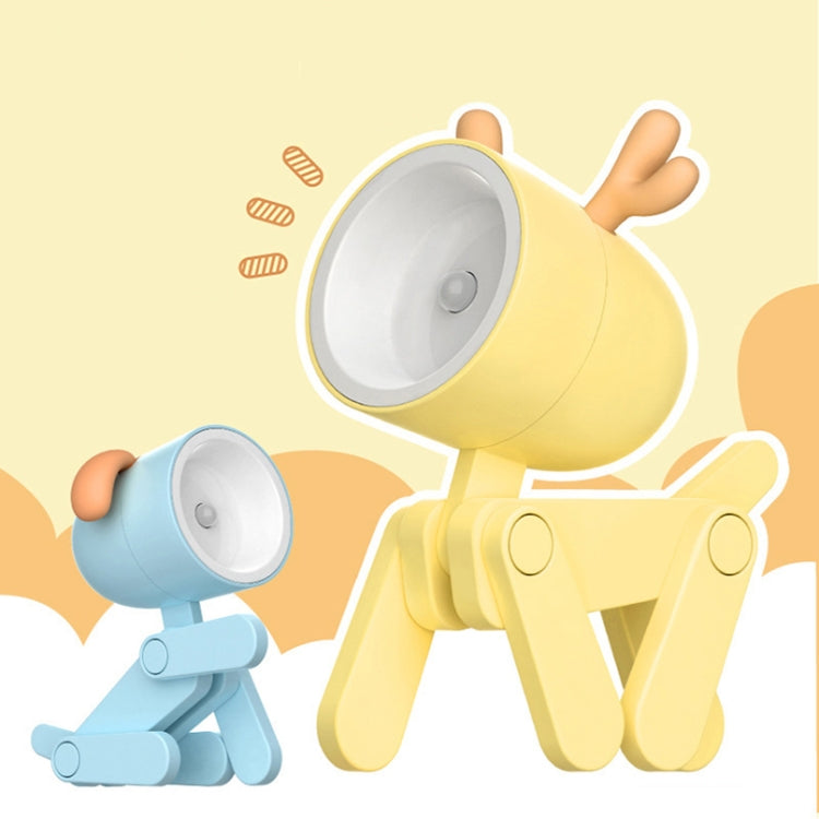 TL-23 LED Mini Foldable Cartoon Desk Lamp Home Pet Shape Decoration Table Lamp, Spec:, Spotted Deer (Pink), Spotted Deer (Grey), Spotted Deer (Orange), Spotted Deer (Blue)