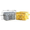Fabric Desktop Storage Basket Office Clutter Organizer Storage Bag, Yellow, Gray