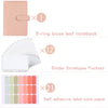 A5 Macaron Notebook PU Loose-leaf Cash Budget Handbook, Gray, Pink, Yellow, Blue, Green, Black