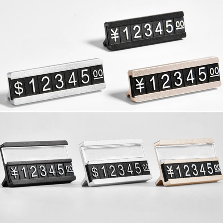 Metal Digital Grain Price Display Micro Standing Plate, Double Layer, Single Layer