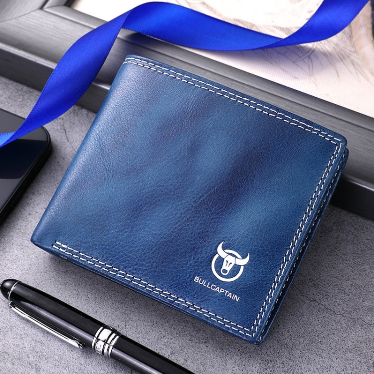 BUFF CAPTAIN 032 Vintage Leather Wallets Coins Card Holder Wallet