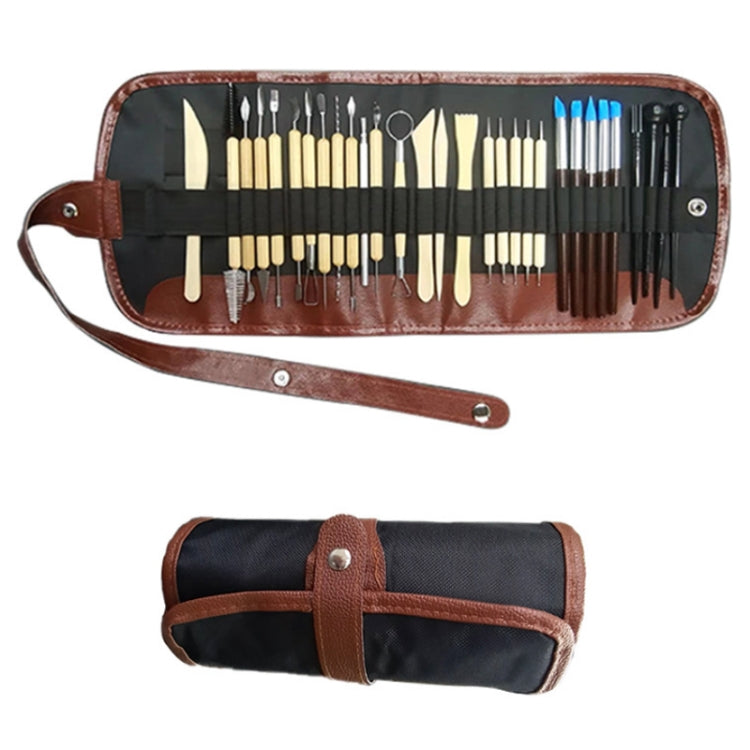 Ceramic Clay Sculpture Carving Knife Clay Indentation Pen, 30 PCS/Set