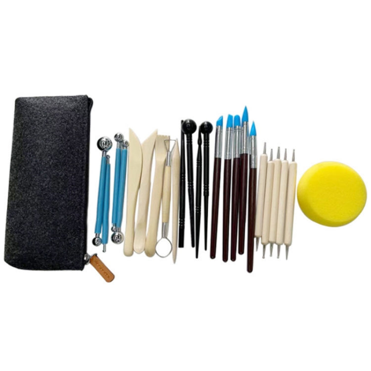 Carved Knife Silicone Pen Clay Pottery Tool Kit, 25 PCS/Set