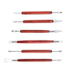 Double-head Radium Silk Knife Ceramic Clay Carving Tool, 6 PCS/Set