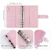 A6 Illusion Magic Square Loose-leaf PU Notebook Cash Budget Book, White, Black, Pink, Purple, Orange, Blue, Green, Milk Tea