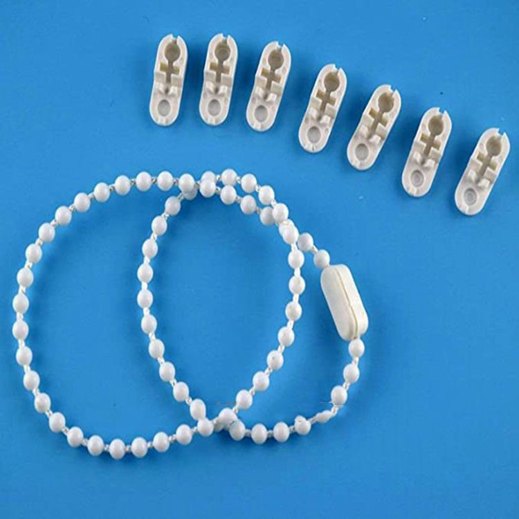 Shutter Venetian Blinds Curtain Accessories 4.5 x 6mm Mirabilis Beads, 2PCS 10m Bead Chain White Beads