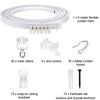 5M Curtain Track Curved Rail Hook Pulley Mounting Code Screw Expansion Plug, 5m