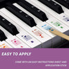 5PCS Children Piano Keyboard Color Stickers Musical Instrument Accessories