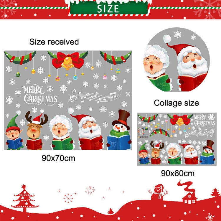 Christmas Old Man Snowflake Window Decoration Stickers, 92074