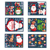 Santa Claus Hanging Stickers Shop Window Glass Door Living Room Wall Stickers, 6304, 6305, 6306, 6307, 6308, 6309