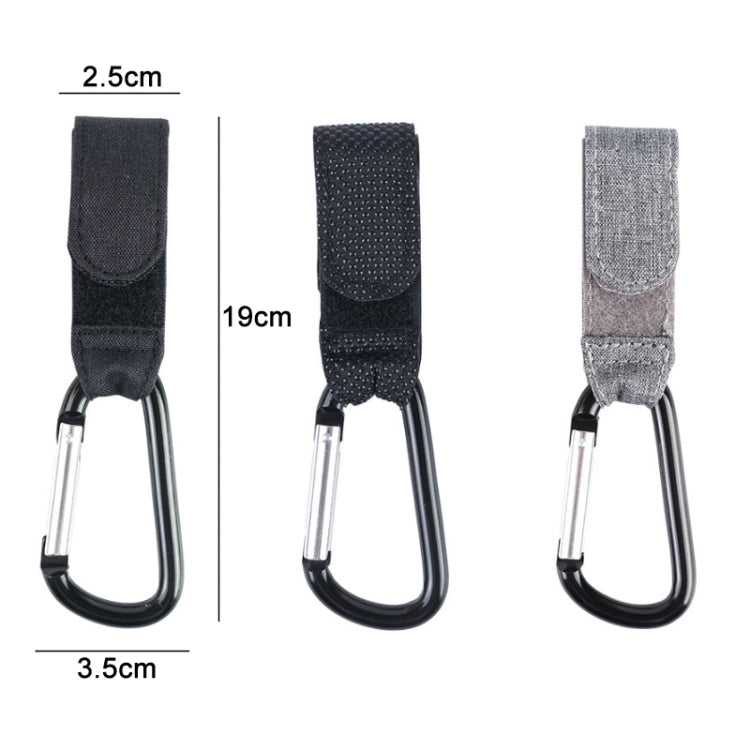 Stroller Wear-Resistant Non-Slip Aluminium Climbing Buckle Hooks, Gray Snowflake