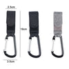 Stroller Wear-Resistant Non-Slip Aluminium Climbing Buckle Hooks, Gray Snowflake