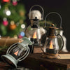 Retro Water-Drop Flame Lantern Ornament Christmas Scene Decoration Oil Light