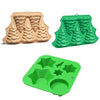 FF2569 Christmas Simulation Christmas Tree Mold Cake Mold Baking Tool, Style:, 5 Even Light Gold, 5 Even Green, 6 Even Christmas Tree