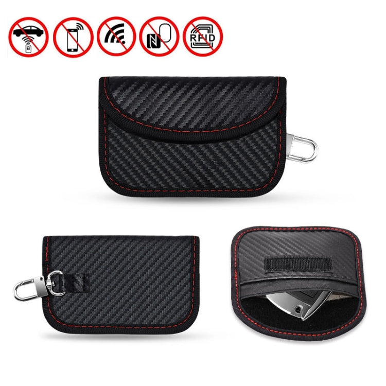 Carbon Fiber RFID Card Case Radiation-Proof Car Key Signal Shielding