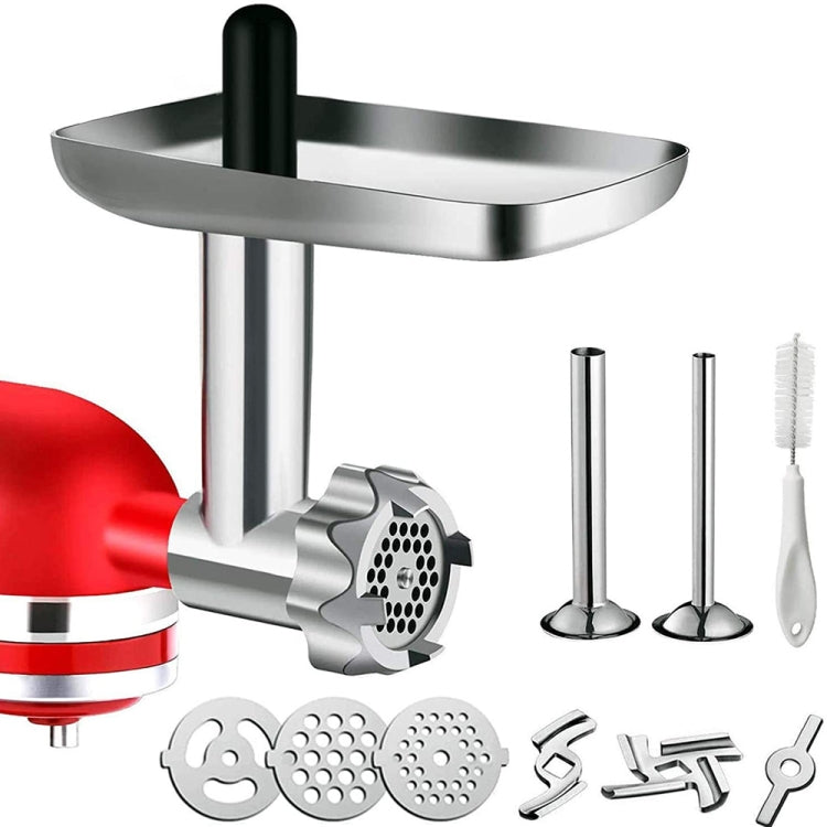KA-09 For Kitchenaid Minced Meat Head Minced Meat And Noodle Machine Accessories, Grinder Meat Set