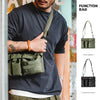Maden TSS2201030 Multi Pocket Single Shoulder Messenger Crossing Bag, TSS2201030 Carbon Black
