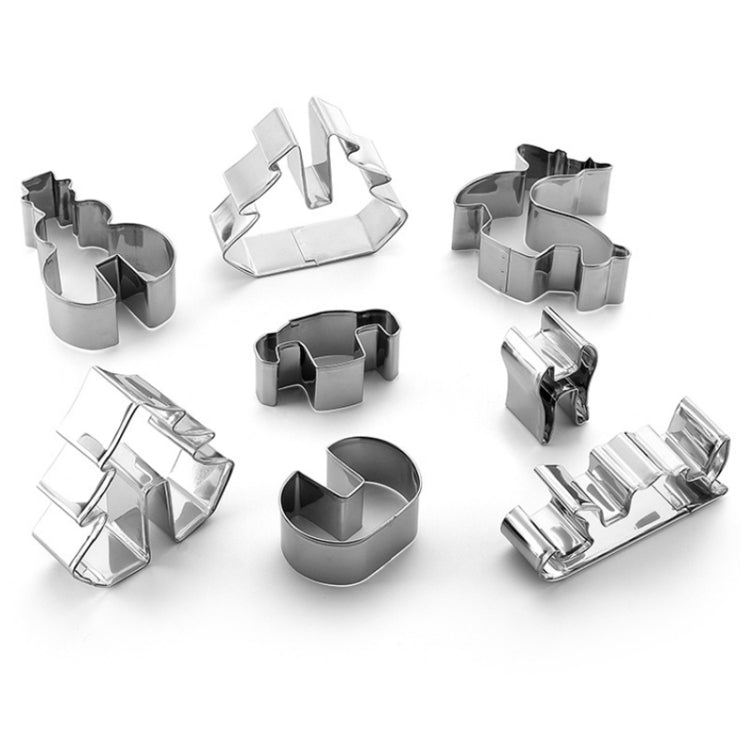 Stainless Steel 3D Stereo Cookie Mold Christmas Cookie Baking Appliance, 3D Christmas Mold