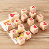 4 Sets 121 Cartoon Handbook Decoration Wooden Seals Diary Decoration Stamps