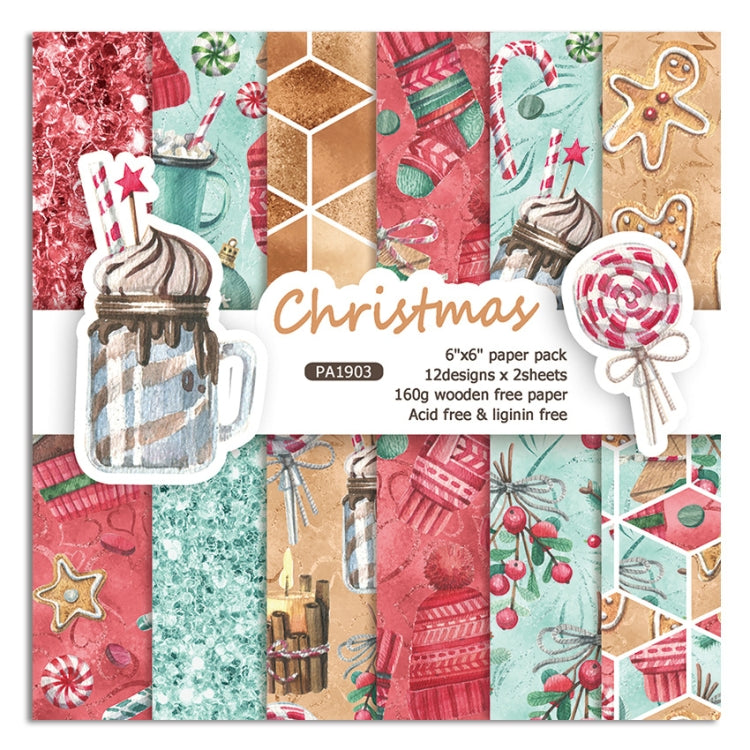 1 Sets PA1903 DIY Album Clipboard Handbook Card Background Paper, Size: 6 inch, PA1903