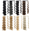 MST08 Adhesive Tie-On Wigs Ponytail Fluffy Long Curly Wigs High-Ponytail, 1B, 1BH613, 2, 8, 18, 27H613, 27M613, 88