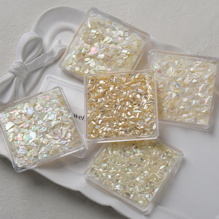 Nail Art Decoration Seashell Fragment Nail Decoration, Style: 04 Colorful, 01 Bay, 02 Champagne, 03 Smooth, 04 Colorful, 05 White, 06 Mixed Color
