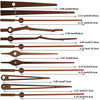 Quartz Clock Dial Repair Kit DIY Wall Clock Parts,Spec:, 4 Movements+4 Sets Needles, Movement+S01 Wooden Needle, Movement+S02 Wooden Needle, Movement+S03 Wooden Needle, Movement+S04 Wooden Needle