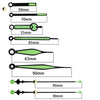 Shaft Length 18.5mm Quartz Clock Silent Movement + Luminous Hands DIY Kit,Spec: Movement +817, Movement+3 Sets Needles, Movement+616, Movement+746, Movement +817