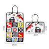 Baby Hanging Toy Foldable Baby Vision Training Pattern Mirror, Red Yellow, Black Red