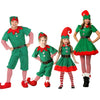 Christmas Green Elf Cosplay Costume Chris Santa Claus Costume Set, 80cm, 90cm, 100cm, 110cm, 120cm, 130cm, 140cm, 150cm, 160cm, 170cm, 180cm