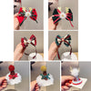 Christmas Gold Velvet Headdress Duckbill Clip, LD055 Red, LD055 Dark Green, LD009 Santa Claus, LD009 Elk, LD113 Red, LD113 Green, LD113 Antler Hat Clip
