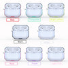 For AirPodS Pro RJT-AP-03 Bluetooth Earphone Transparent Soft Case TPU Protection Cover, White, Black, Red, Blue, Pink, Violet, Fluorescent Yellow, Rose Red