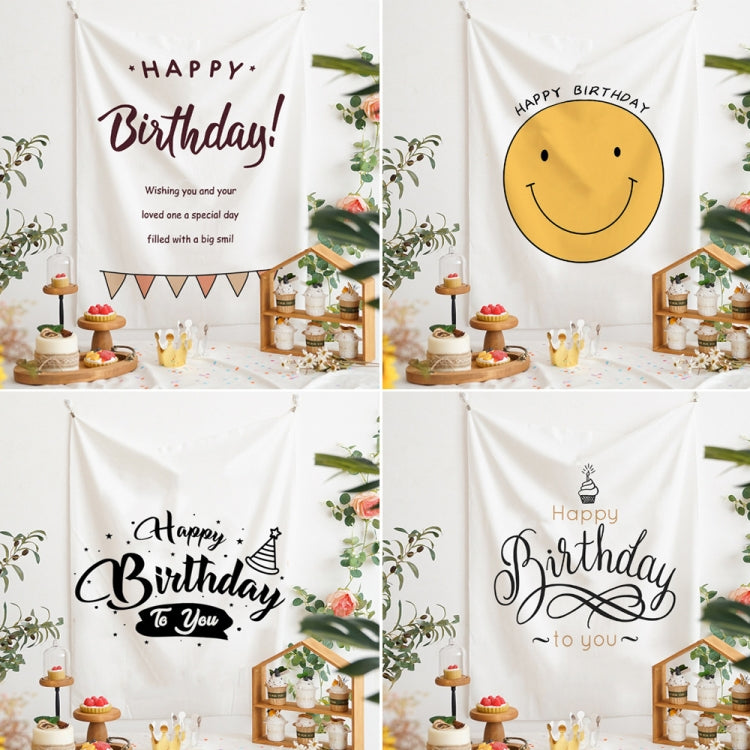 GT282 Birthday Background Cloth Party Scene Arranges Children Photos, 150x200cm Velvet Cloth