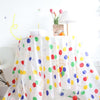 2pcs Birthday Party Disposable Tablecloth Decorations Photo Props 137 x 274cm, Colorful Wave Dot
