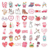 100pcs / Set Valentine Day Gifts Decorative Stickers Cartoon Waterproof Water Cup Sticker, Spec: N15, N14