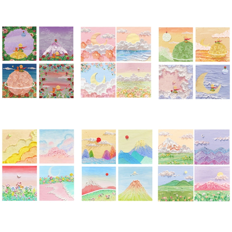 H034 10pcs Tear-off Memo Pad Message Memo Handbook Decorative Stickers, 10 sets Moon Series Random, 10 sets Sunny Series Random, 10 sets Peaks And Mountains Series Random, 10 sets Misty Cloud Peak Series Random, 10 sets Star Little Prince Series Random...