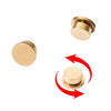 20pcs Metal Rotatable Bearing For DIY Crystal Jewelry Nail Art Decorations, 3.7x3.5x2.2mm, 4x5x2.5mm