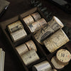 Retro Washi Tape for Journal Scrapbooking Diary Planners, Color: Newspaper Material, Written Notes, A Letter, Coupon