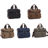 Casual Canvas Three-Purpose Business Briefcase Computer Bag, Black Large, Coffee Large, Khaki Large, Dark Blue Large, Gray Large, Coffee Small, Khaki Small, Dark Blue Small, Gray Small