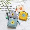 Sanitary Napkin Storage Bag Large Capacity Little Bag Canvas Simple Short Wallet, Pink, Orange, Light Purple, Sky Blue