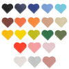 Mini Business Student Library Portable PU Leather Heart Shaped Bookmark