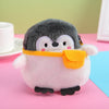 2pcs Cute Little Penguin Coin Purse Lipstick Data Cable Bag, Backpack Penguin